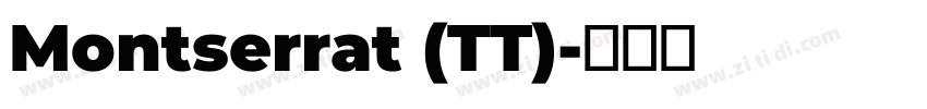Montserrat (TT)字体转换